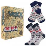 Ponožky unisex zimné Voxx Trondelag set - svetlo sivé
