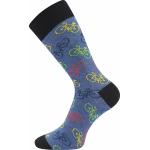 Ponožky trendy unisex Lonka Woodoo Bicykel - modré