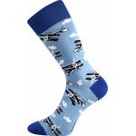 Ponožky trendy pánske Lonka Depate Lietadlá - modré