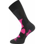 Ponožky termo unisex Voxx Etrex - černé-růžové
