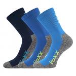 Ponožky klasické detské Voxx Locik 3 páry (tmavo modré, modré, azúrové)