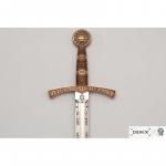 Francúzsky meč 14. storočia bez pošvy - strieborný-zlatý
