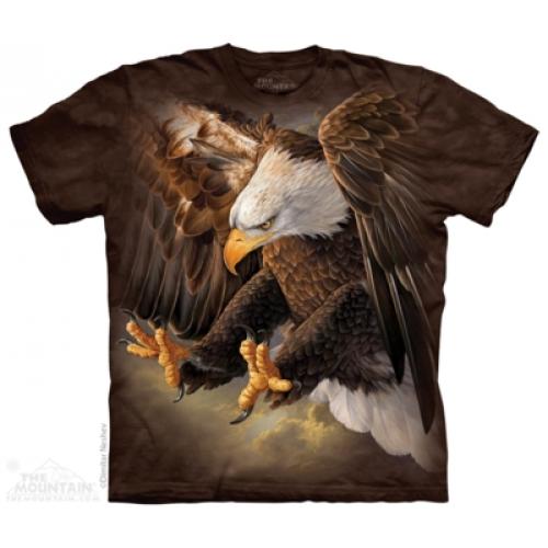 Tričko unisex The Mountain Freedom Eagle - hnedé