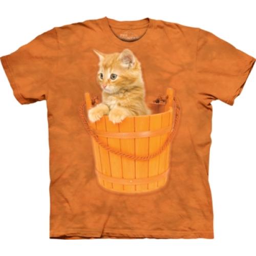 Tričko unisex The Mountain Bucket Kitten - oranžové