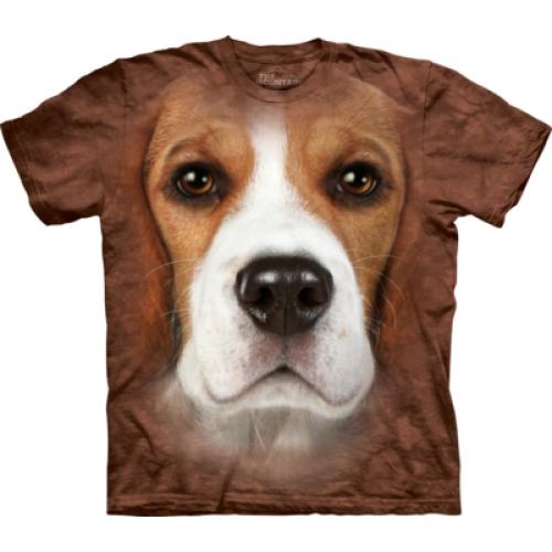 Tričko detské The Mountain Beagle Face - hnedé