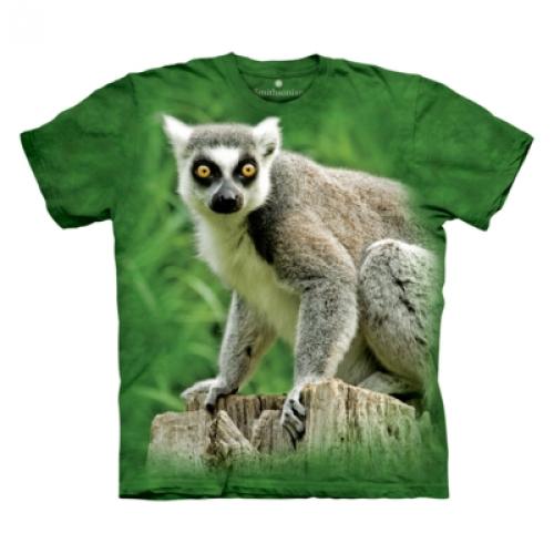 Tričko dětské The Mountain Ring Tailed Lemur - zelené