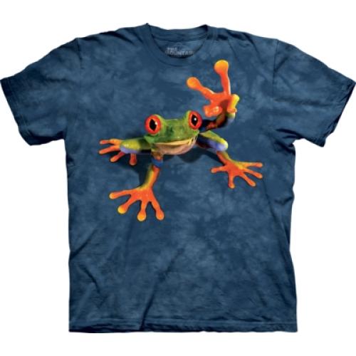 Tričko unisex The Mountain Victory Frog - modré
