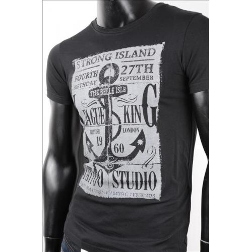 Tričko Superjoy Strong Island - černé