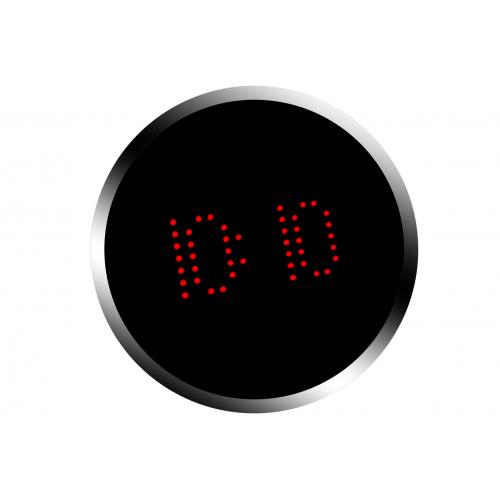 LED digitální nástěnné hodiny - černé