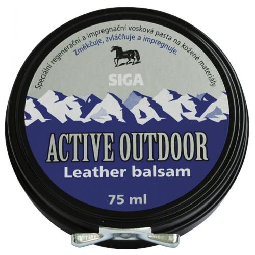 Impregnace vosk Siga Active Outdoor Leather balsam 75ml - bezbarvý