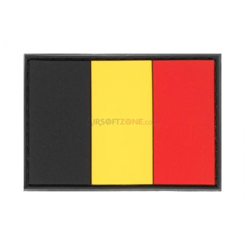Gumová nášivka Jackets to Go vlajka Belgicko - farebná