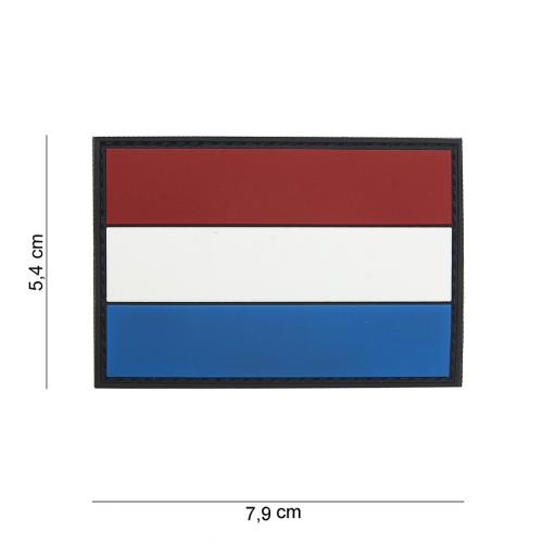 Gumová nášivka 101 Inc vlajka Luxembursko - farebná