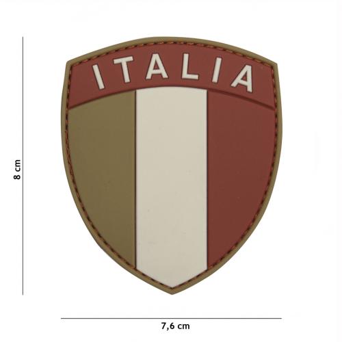 Gumená nášivka 101 Inc vlajka Italia - multicam