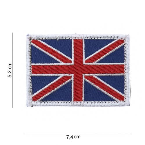 Nášivka textilní 101 Inc vlajka Velká Británie Velcro - barevná