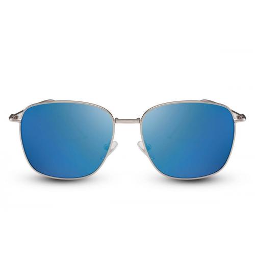 Sluneční brýle Solo Wayfarer Flat - stříbrné-modré