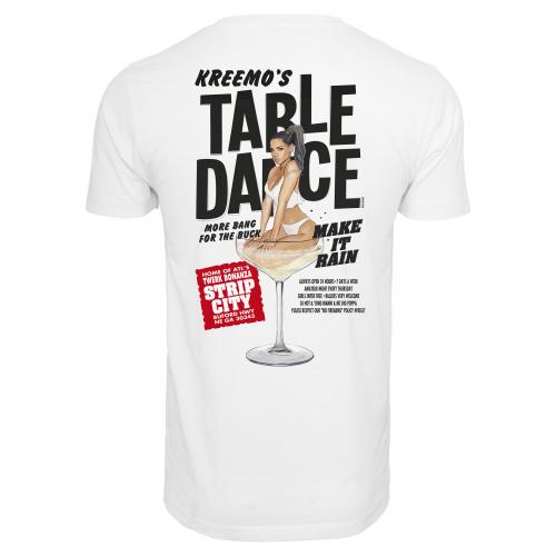 Tričko Mister Tee Table Dance - biele