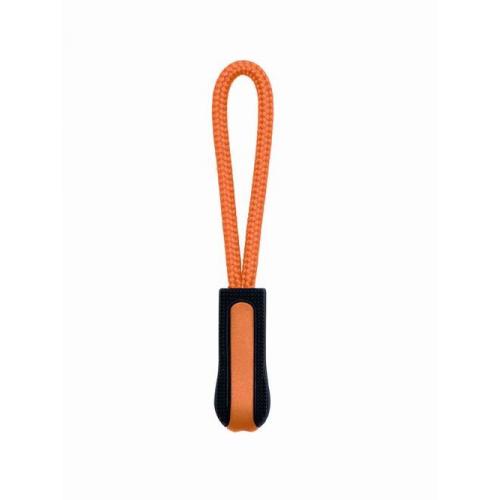 Ťaháčik na zips Kariban 4 ks - čierny-oranžový