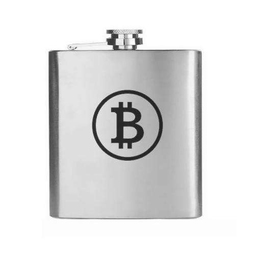 Placatka nerez Hip Flask 210 ml Bitcoin
