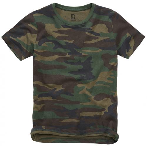 Tričko detské Brandit Kids T-Shirt - woodland