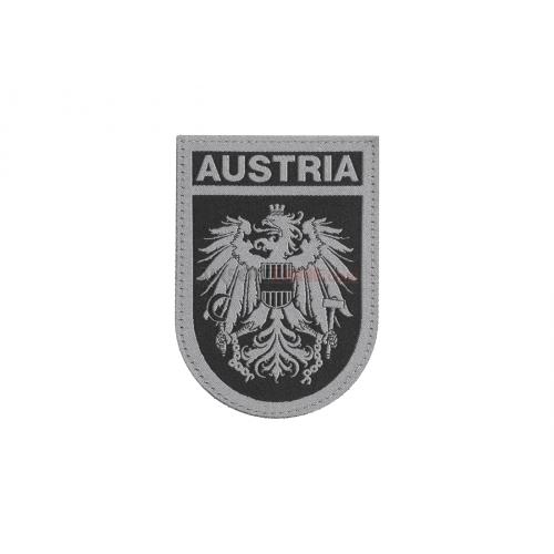 Nášivka Claw Gear znak Rakousko - šedá