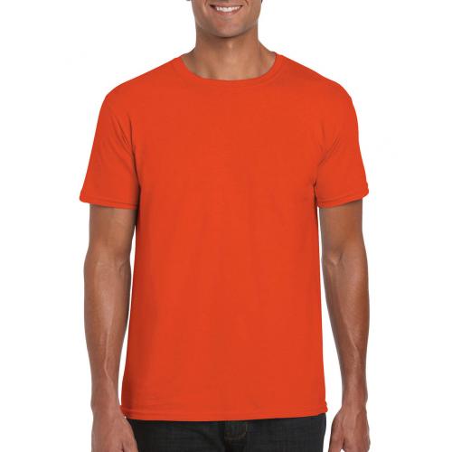 Tričko Gildan Ring Spun - oranžové