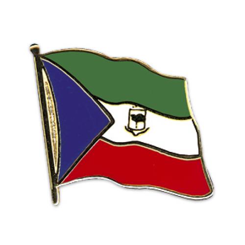Odznak (pins) 20mm vlajka Rovníková Guinea - farebný