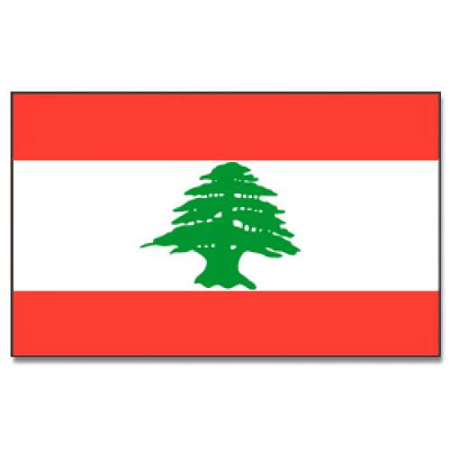 Vlajka Libanon 30 x 45 cm na tyčce