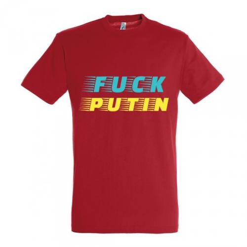Triko Fuck Putin - červené