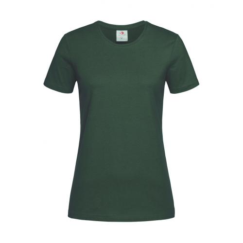Tričko dámske Stedman Fitted s okrúhlym výstrihom - tmavo zelené