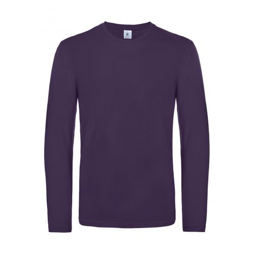 Tričko s dlhým rukávom B&C LSL Ultra - fialové