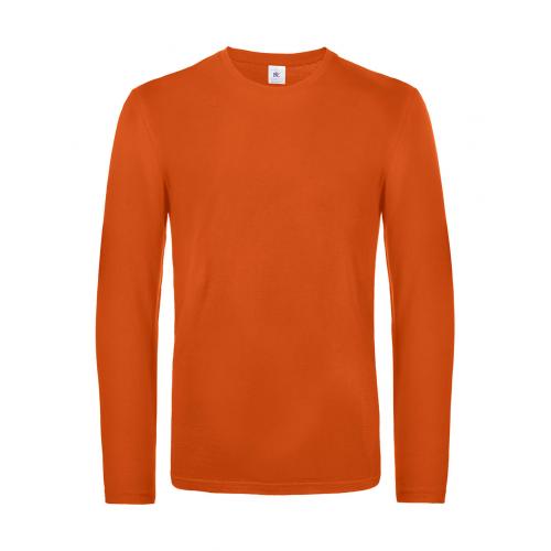 Tričko s dlhým rukávom B&C LSL Ultra - oranžové