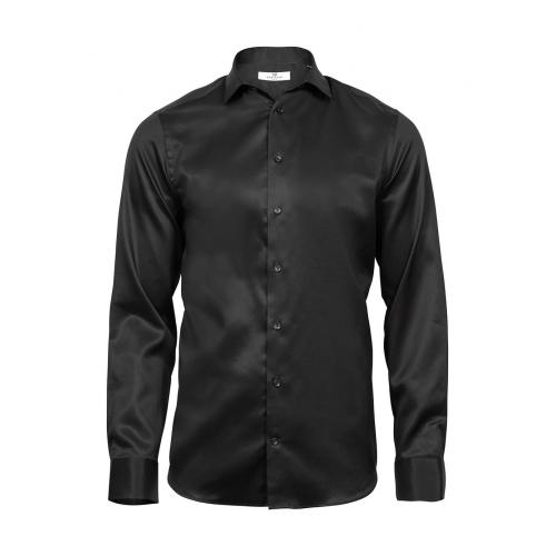 Košile pánská dlouhý rukáv Tee Jays Luxyry Slim Fit - černá