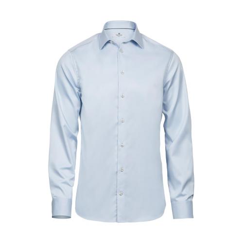 Košile pánská dlouhý rukáv Tee Jays Luxyry Slim Fit - modrá