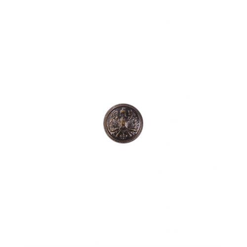 Knoflík italský 22 mm - hnědý