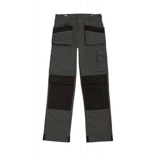 Nohavice pracovné B&C Performance Pro - sivé-čierne