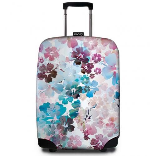 Obal na kufr REAbags 60-80 cm Beach Flowers - barevný