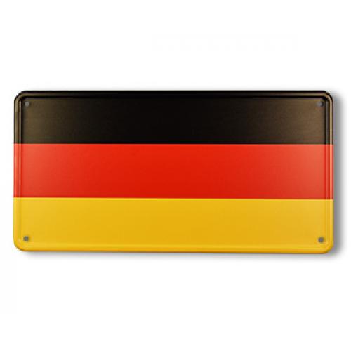 Cedule plechová Promex vlajka Německo - barevná