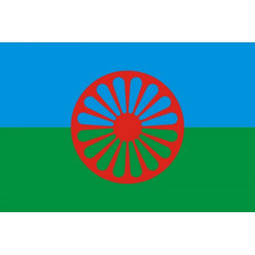 Vlajka rómska 150x90 cm - farebná