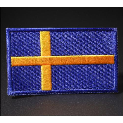 Nášivka nažehľovacia vlajka Švédsko 7x4 cm - farebná