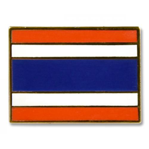 Odznak (pins) 18mm vlajka Thajsko - farebný