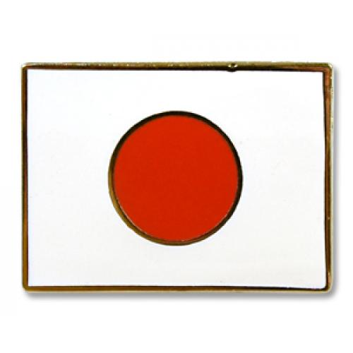 Odznak (pins) 18mm vlajka Japonsko - farebný