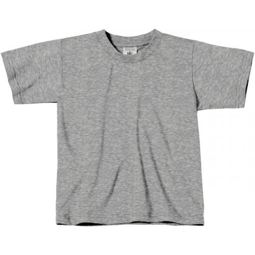 Dětské tričko B&C Exact 150 - šedé