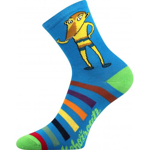 Ponožky detské Boma Lichožrúti K - zelené-modré