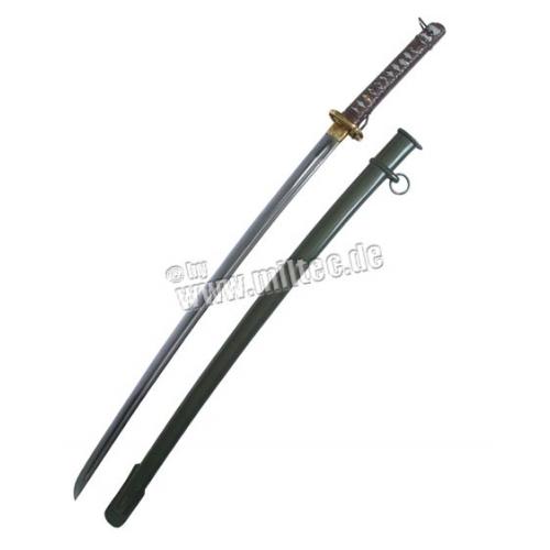 Japonský samurajský meč - stříbrný
