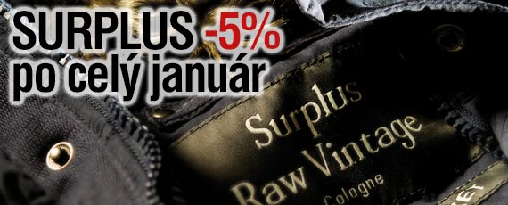 V januári na ARMIK.SK nakúpite čokoľvek od značky SURPLUS so zľavou 5%!