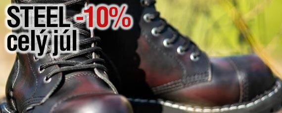 Ťažké topánky STEEL zakúpite teraz so zľavou 10%! Vo všetkých výškach.