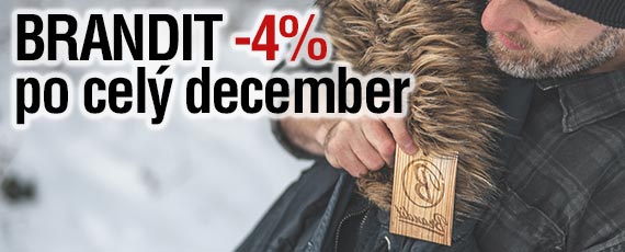 Celý december máme v ponuke všetko od značky BRANDIT so zľavou 4%!