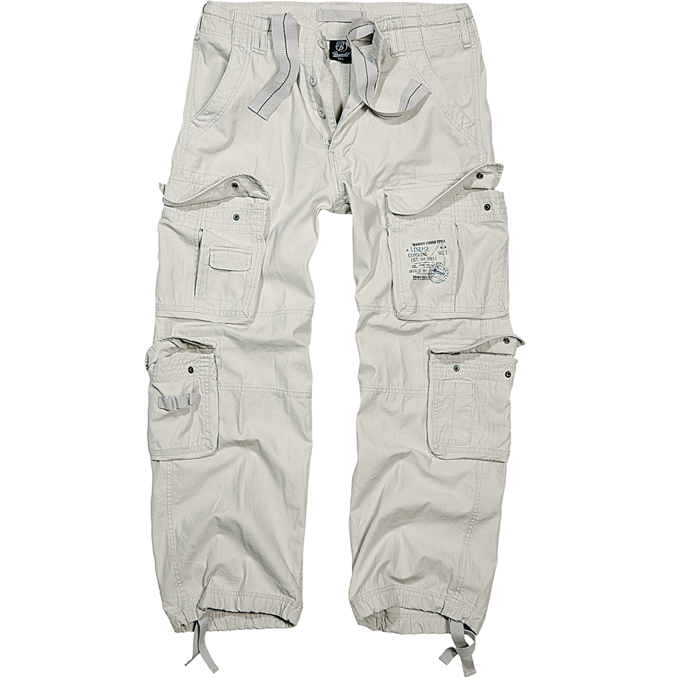 Kalhoty Brandit Pure Vintage - bílé, 7XL