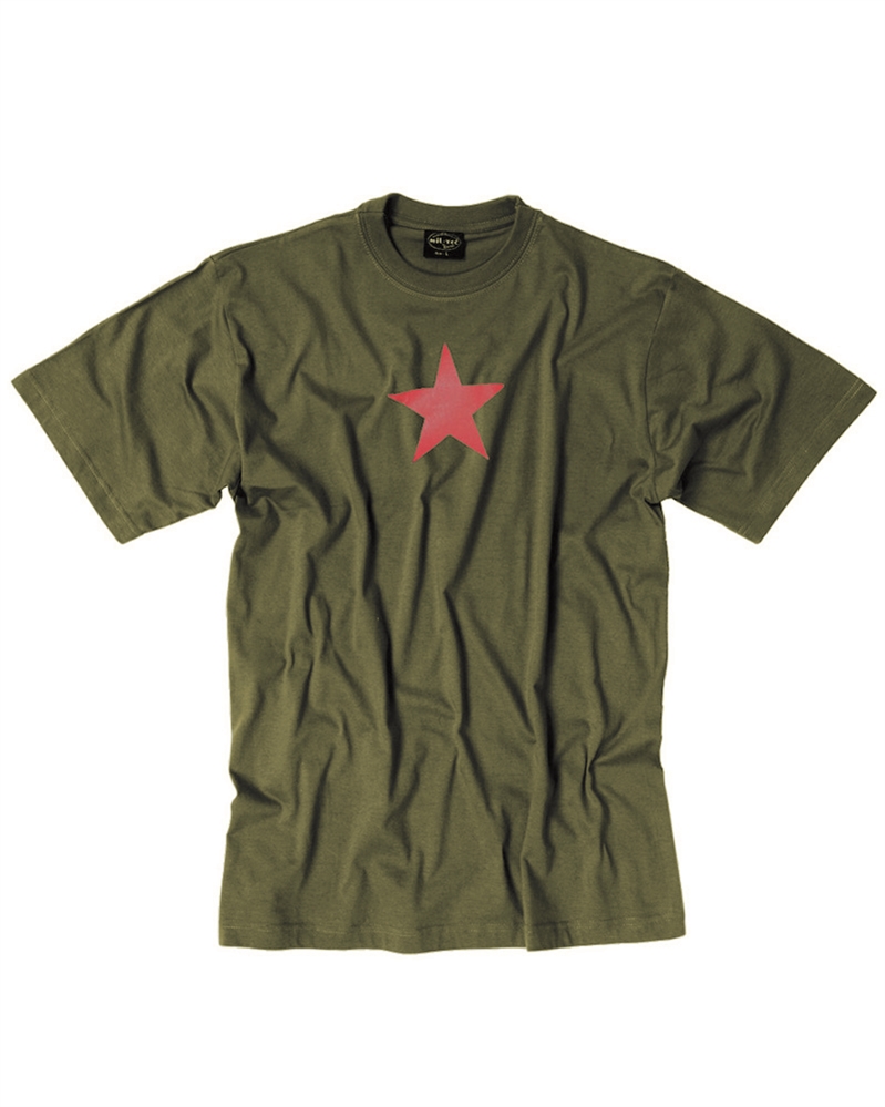 Triko Red Star - olivové, XL