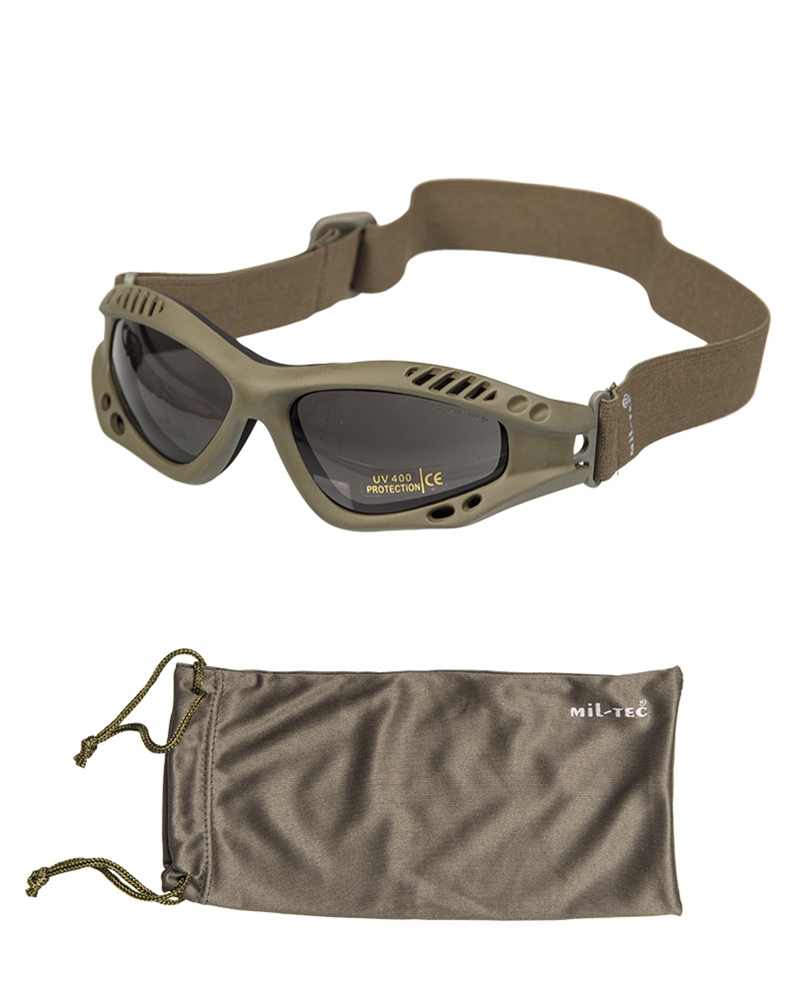Brýle Commando Air kouřové - olivové